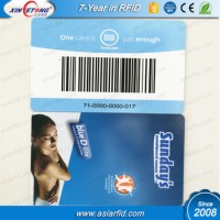 NTAG213 RFID PVC Card with Barcode / QR