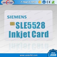 Inkjet Printable Plastic Cards with Contact IC Chip SLE5528/4428 for Epson & Canon Printers