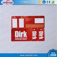 Customized card printed standard plus 2 key tag china manufacturer