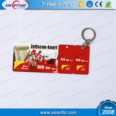 Customized card printed standard plus 2 key tag china manufacturer