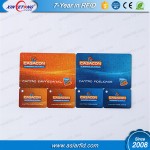 Non-standard PVC card plus two small size key chain card Non-standard PVC card plus two small size key chain card