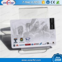 ISO14443 125Khz TK4100 Custom plastic printable rfid card with magnetic strip