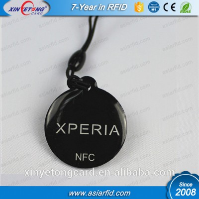 QR code 13.56Mhz Passive F08 RFID Pet Key Tag