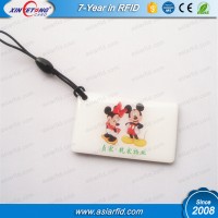 Laser round shaped custom logo QR Cde Pet Tag / QR printing Laser Round shaped Epoxy tags