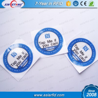 NFC NTAG215 Round Sticker Custom Printing