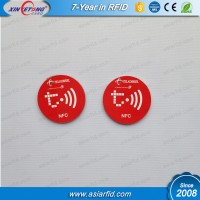 25mm RFID sticker /22mm aluminum antenna NFC Labels / hard PVC Tag