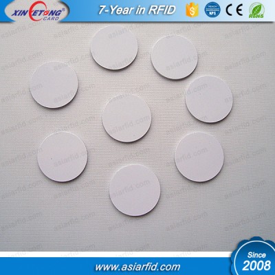 18mm minimum size PVC tag,/18mm hard coin tag /18mm NFC anti metal tag