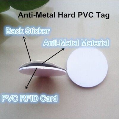 18mm minimum size PVC tag,/18mm hard coin tag /18mm NFC anti metal tag