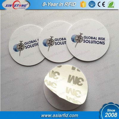  Printable LF MF 1K Hard tags with anti-metal sticker