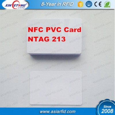 Ntag213 Blank Printable RFID Plastic Card