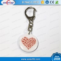 125KZH TK4100/EM4100 Custom Epoxy Key Tag Metal Hange