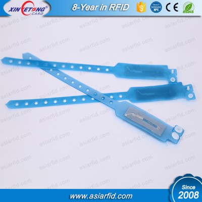 RFID PVC Wristband transparent RFID Wristband Ultralight