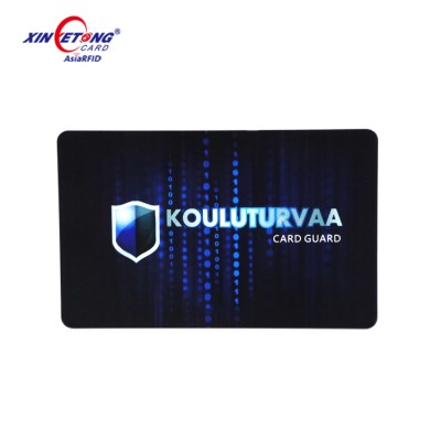 Credit Card bank Card Protecting NFC Signal Block RFID Blocking Card For Purse Security 