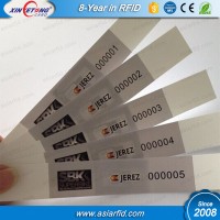 UHF PP synthetic Paper Wristband for Marathon Match