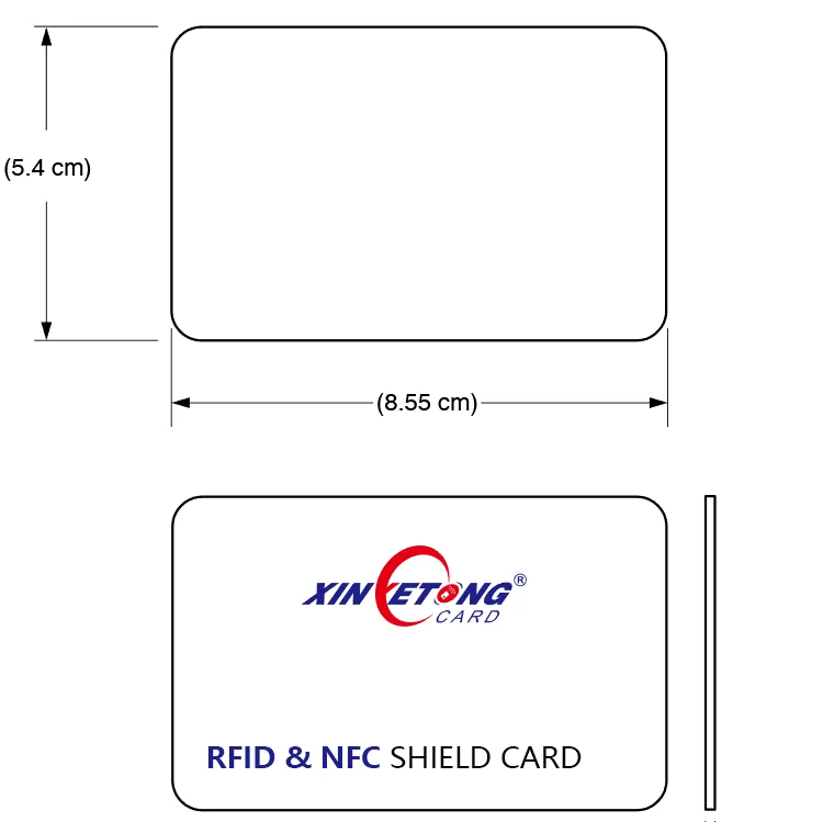 Credit Card bank Card Protecting NFC Signal Block RFID Blocking Card For Purse Security