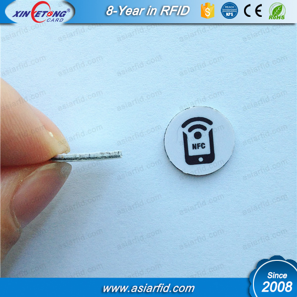 13MM Passive NFC Tags 188Bytes NTAG213 Hard PVC Tags for Samsung mobile