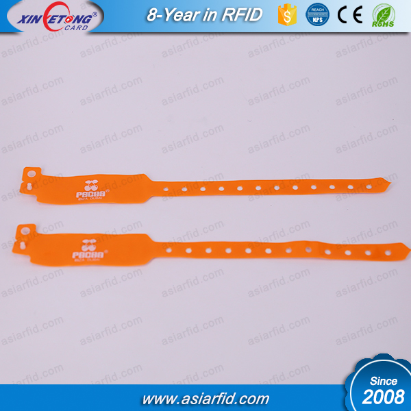 Waterproof RFID Wristband F08 Classic 1K Chip use on hospital wristband